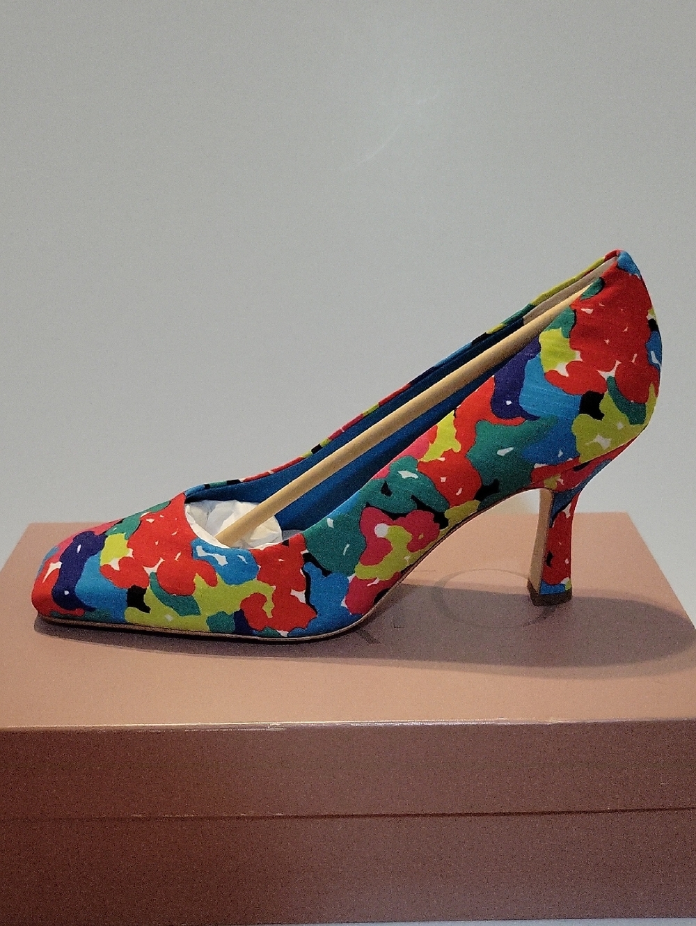 SARTO By Franco Sarto Multicolor Floral Pump in Blue, Orange, Pink